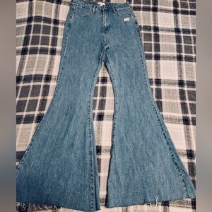 Forever 21 Blue Flare & Wide Leg Jeans